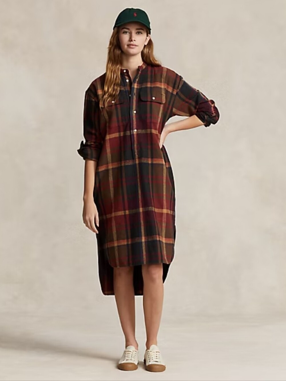 Polo by Ralph Lauren Plaid Flannel Twill Shirt  Dress Size 8 - Picture 2 of 8